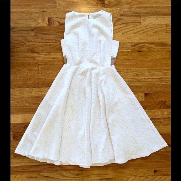 Ted Baker Dresses & Skirts - Ted Baker white / gold floral dress size 4